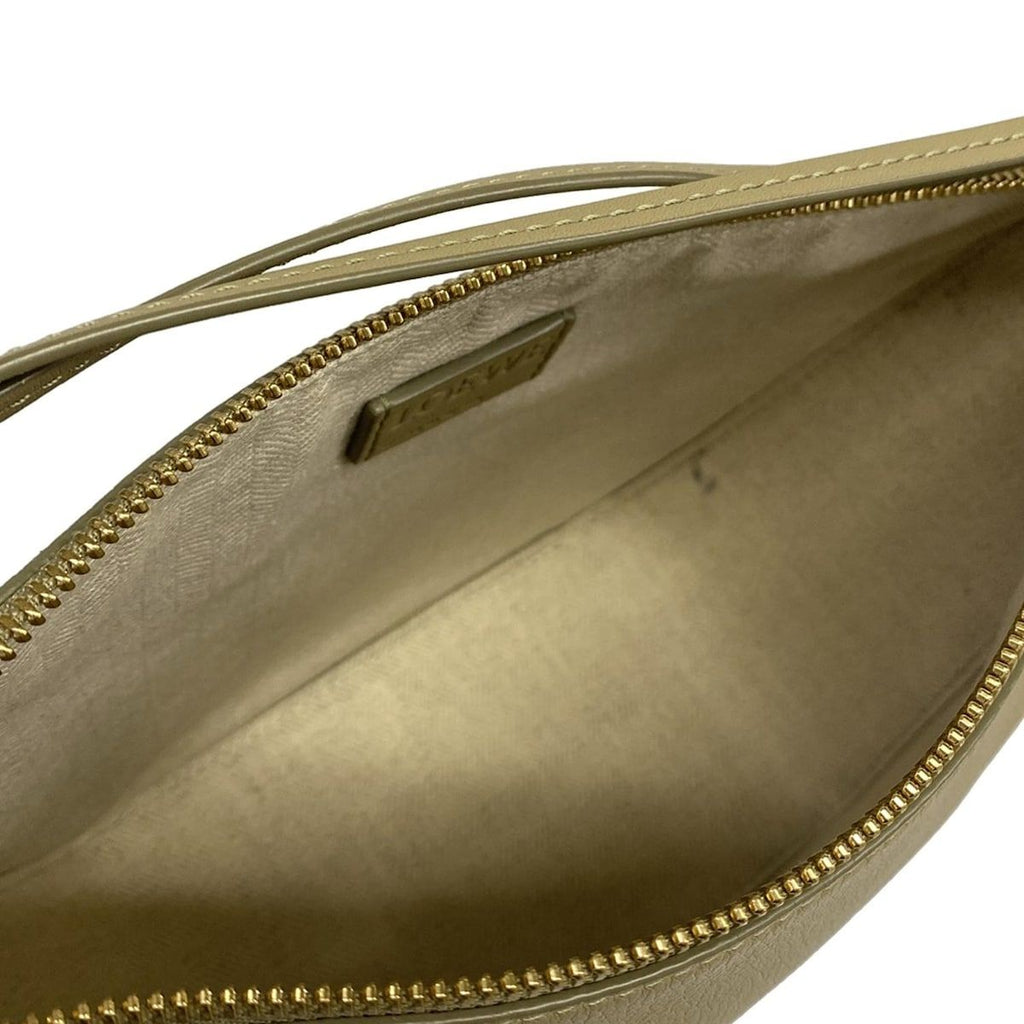 Loewe Handbag Hammock Hobo Mini Khaki Leather — view 7