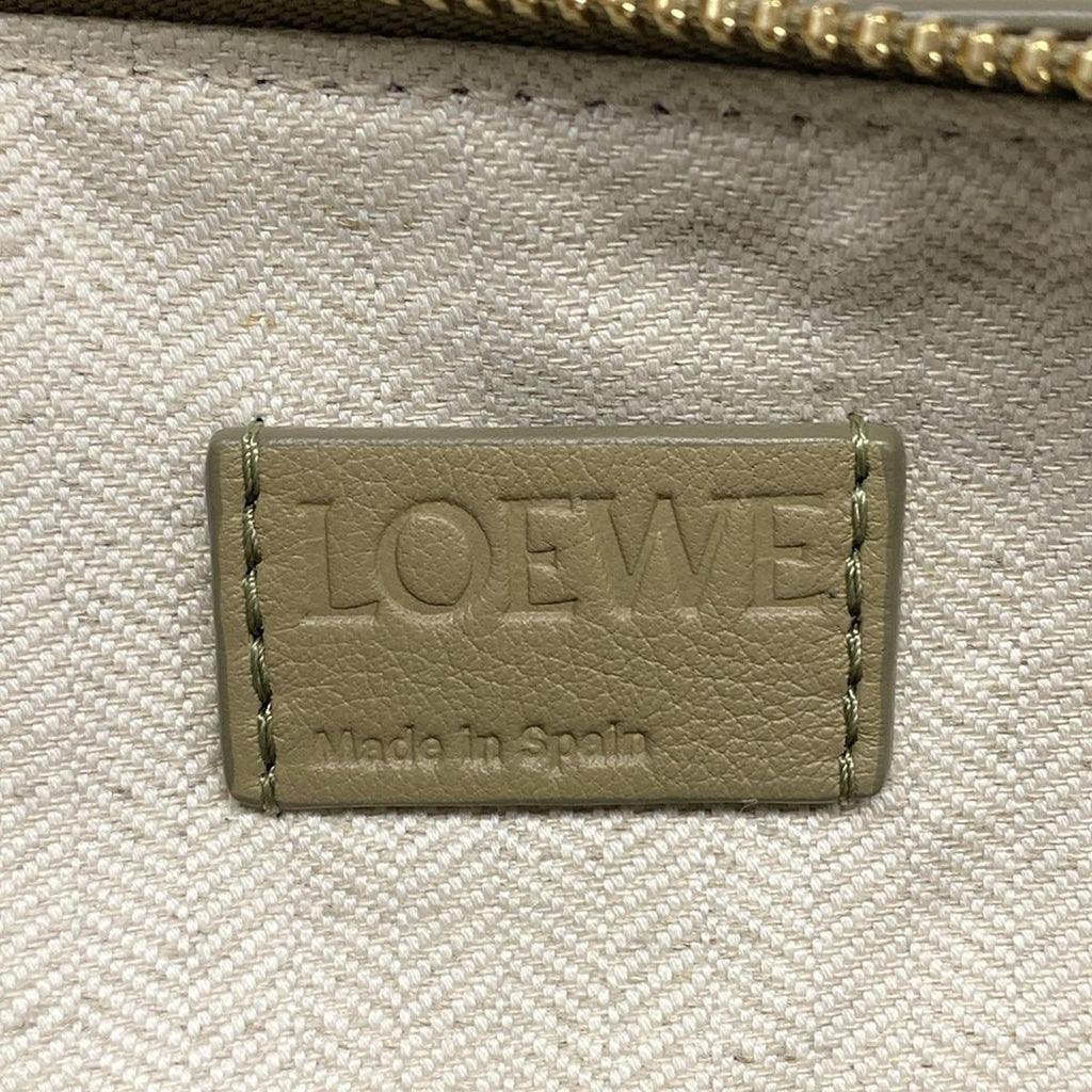 Loewe Handbag Hammock Hobo Mini Khaki Leather — view 9