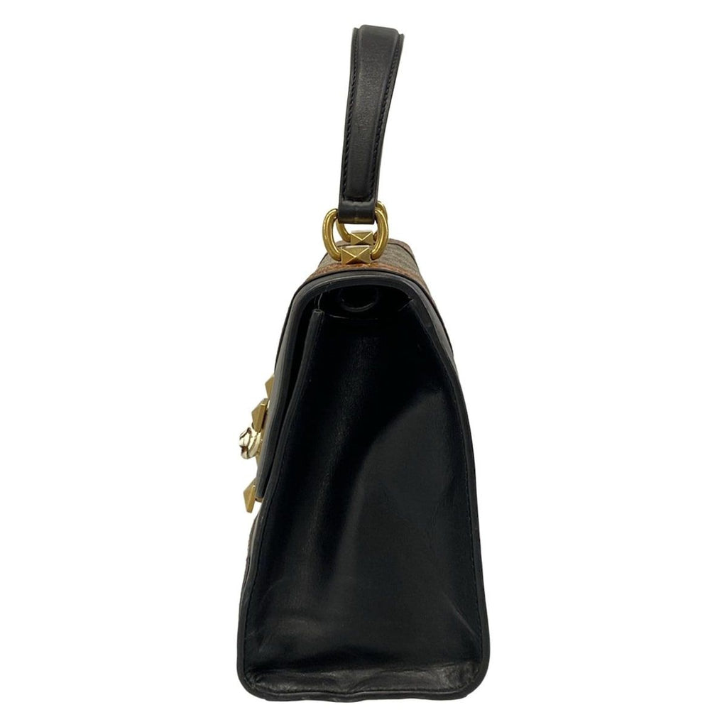 Gucci Handbag GG Plus Supreme Ojiride Black Brown Multi Leather — view 4