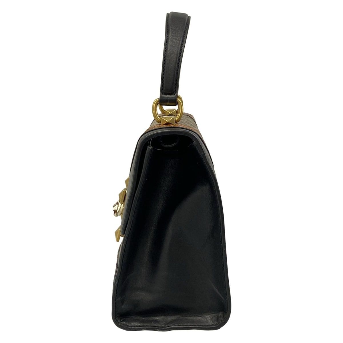 Gucci Handbag GG Plus Supreme Ojiride Black Brown Multi Leather — view 4