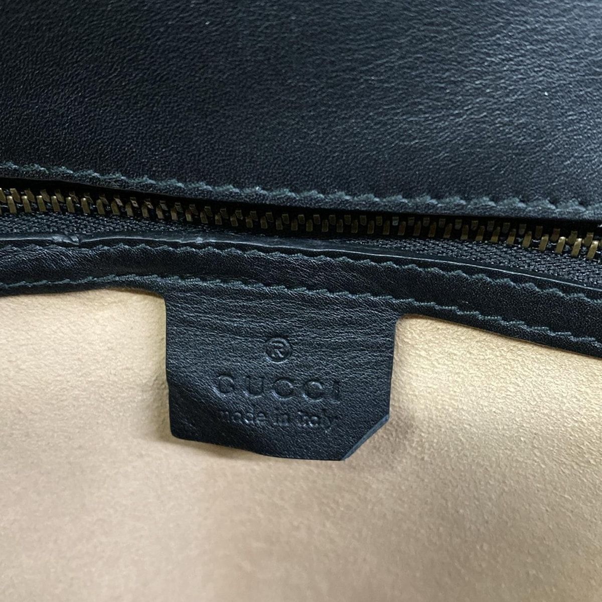 Gucci Handbag GG Plus Supreme Ojiride Black Brown Multi Leather — view 9