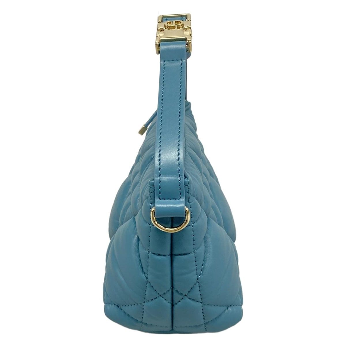 Dior Cannage Nomad Pouch Navy Mini Bag Leather — view 4