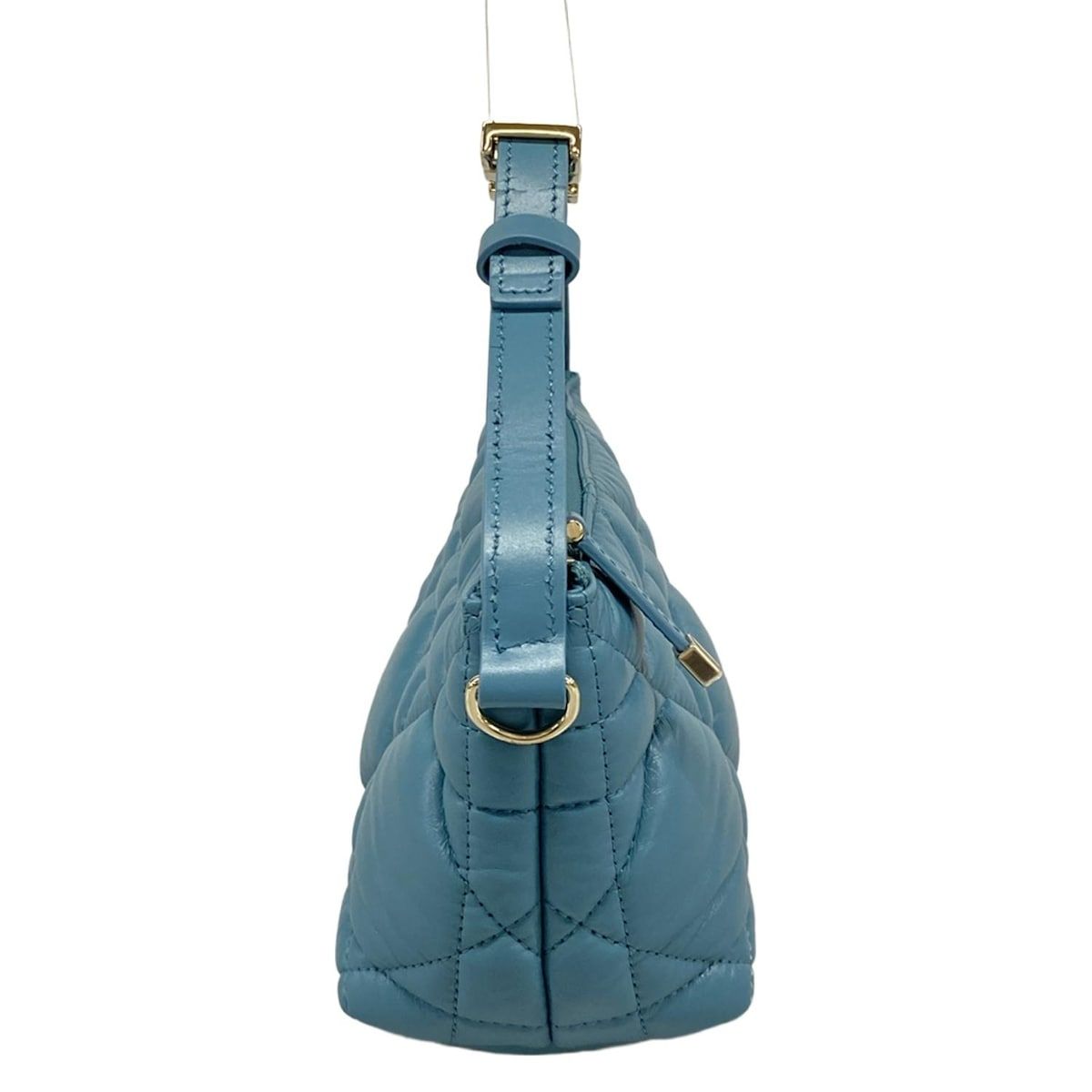 Dior Cannage Nomad Pouch Navy Mini Bag Leather — view 2