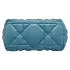 Dior Cannage Nomad Pouch Navy Mini Bag Leather — view 5