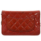 Chanel Wallet Quilted Pink Chain Silver Leather Shoulder — view 2