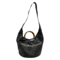 Gucci Shoulder Bag Bamboo Black 2-Way