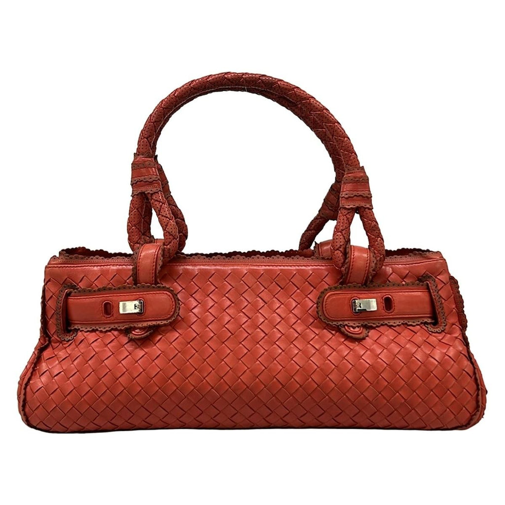 Bottega Veneta Tote Intrecha to Red Leather — view 3