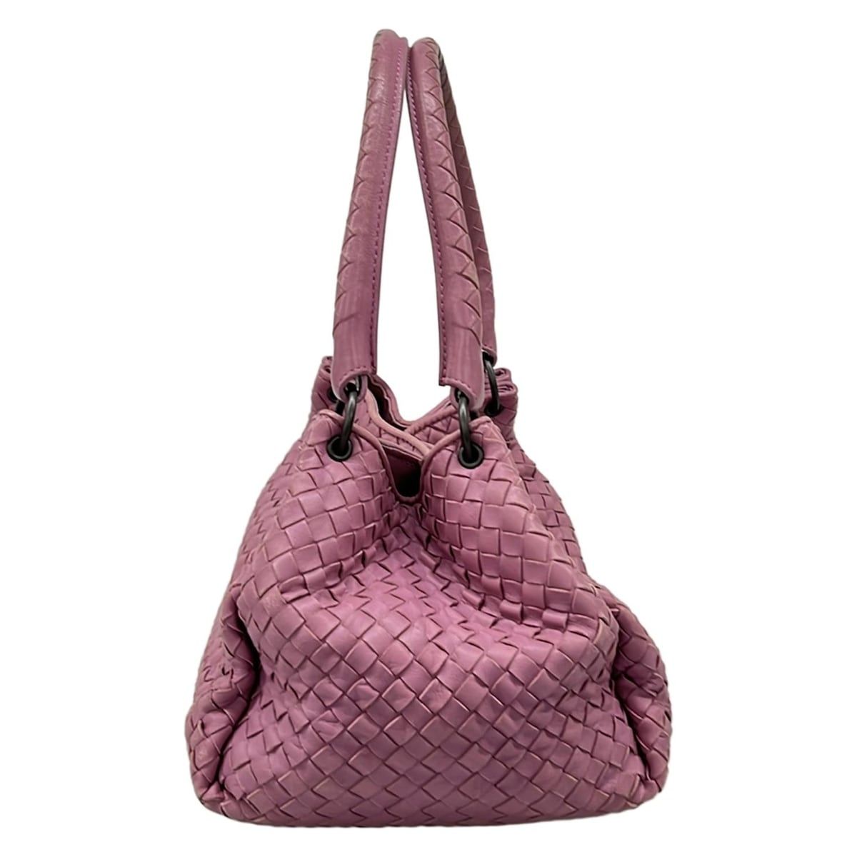 Bottega Veneta Tote Parachute Pink Leather — view 4