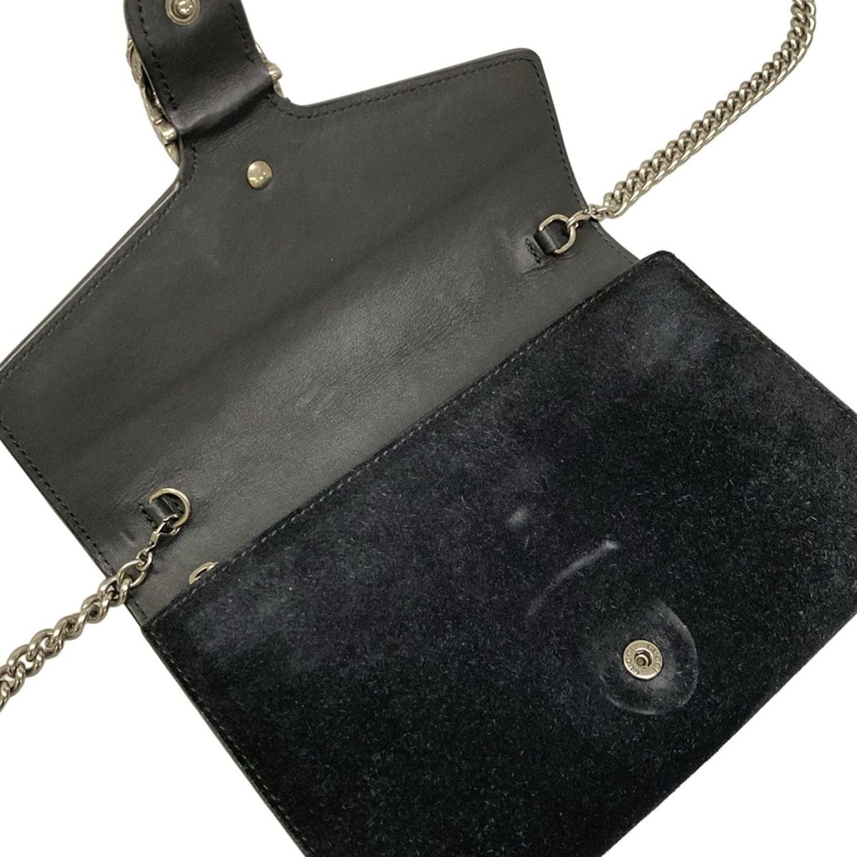Gucci Wallet Dionysus Black Chain Strap Removable Shoulder — view 3