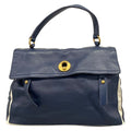 Saint Laurent Handbag Muse to Dark Navy Ivory Leather