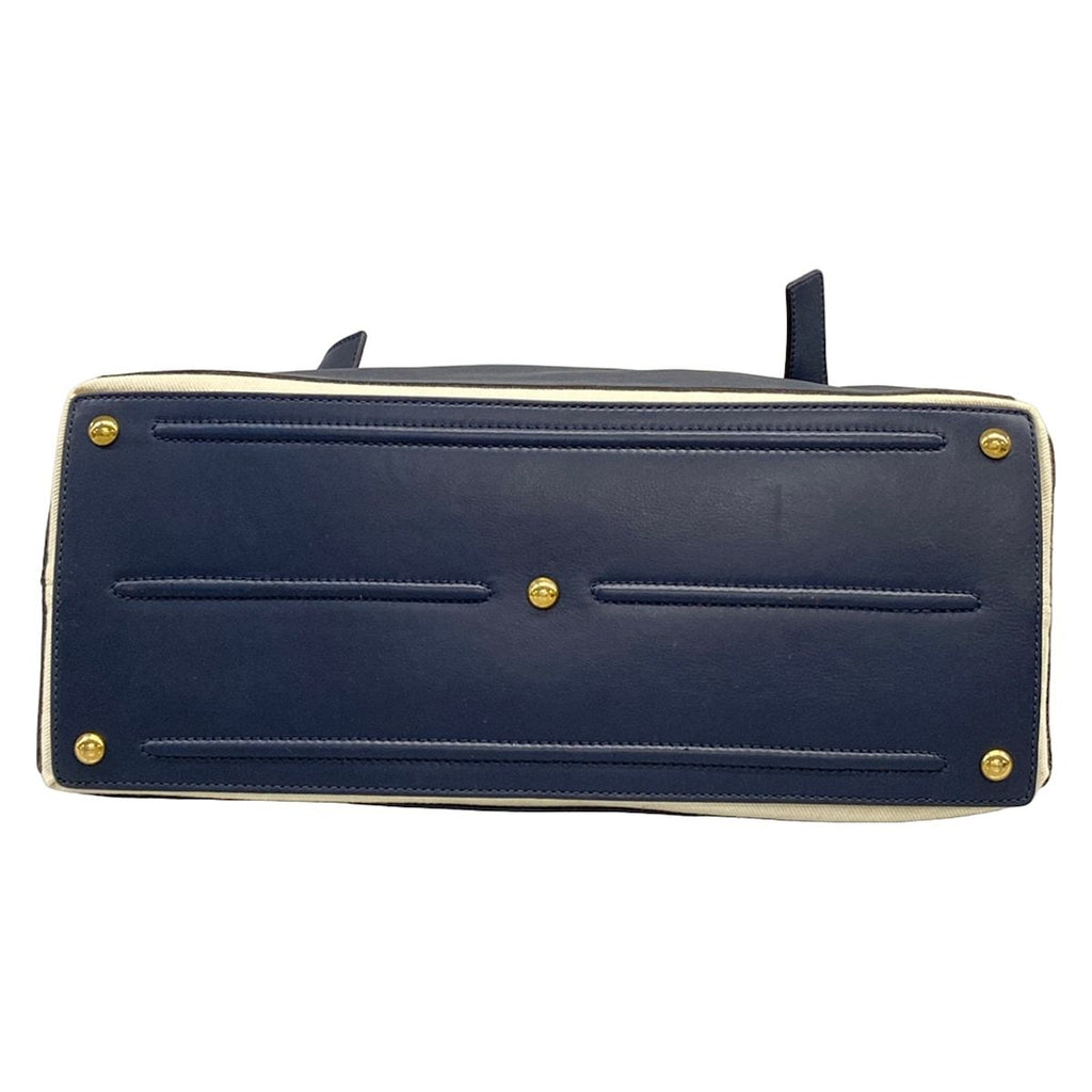 Saint Laurent Handbag Muse to Dark Navy Ivory Leather — view 5
