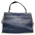 Saint Laurent Handbag Muse to Dark Navy Ivory Leather — view 3