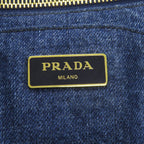 Prada Canapa 2-Way Handbag Denim — view 6