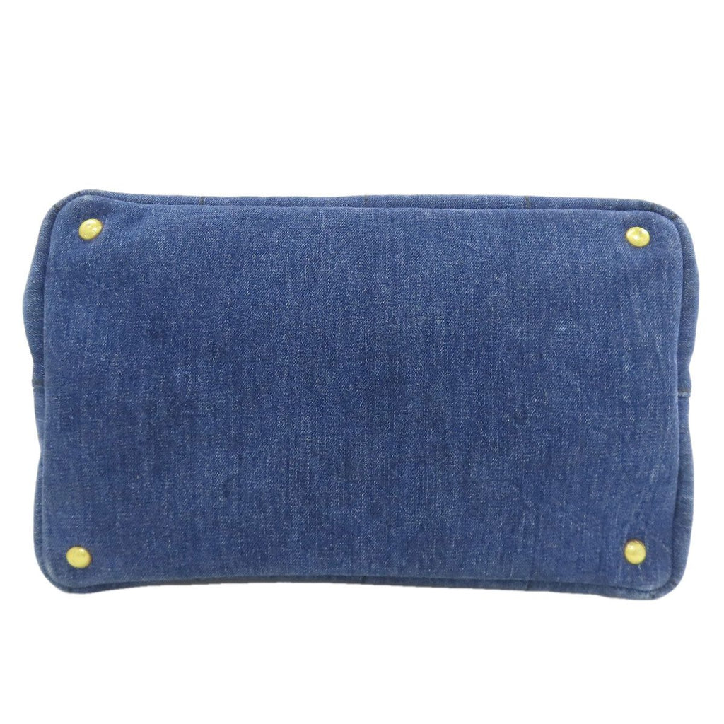 Prada Canapa 2-Way Handbag Denim — view 4