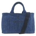 Prada Canapa 2-Way Handbag Denim