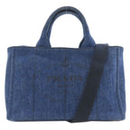 Prada Canapa 2-Way Handbag Denim