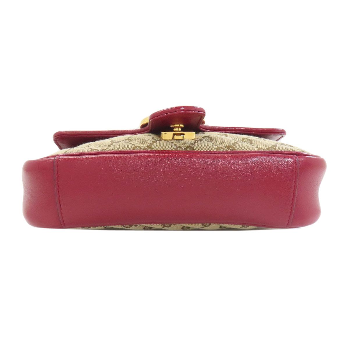 Gucci GG Marmont Shoulder Bag Canvas Calf — view 4