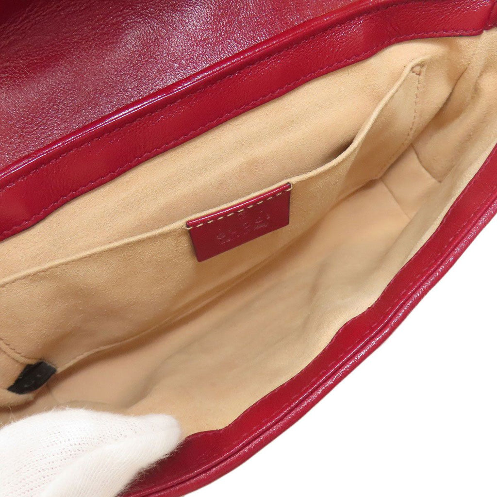 Gucci GG Marmont Shoulder Bag Canvas Calf — view 5