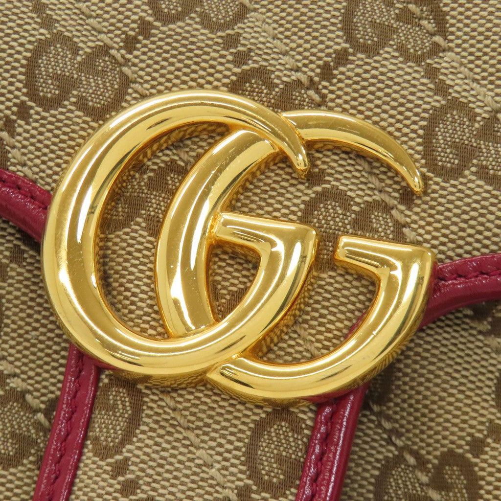 Gucci GG Marmont Shoulder Bag Canvas Calf — view 9