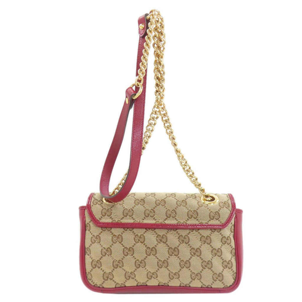 Gucci GG Marmont Shoulder Bag Canvas Calf — view 2