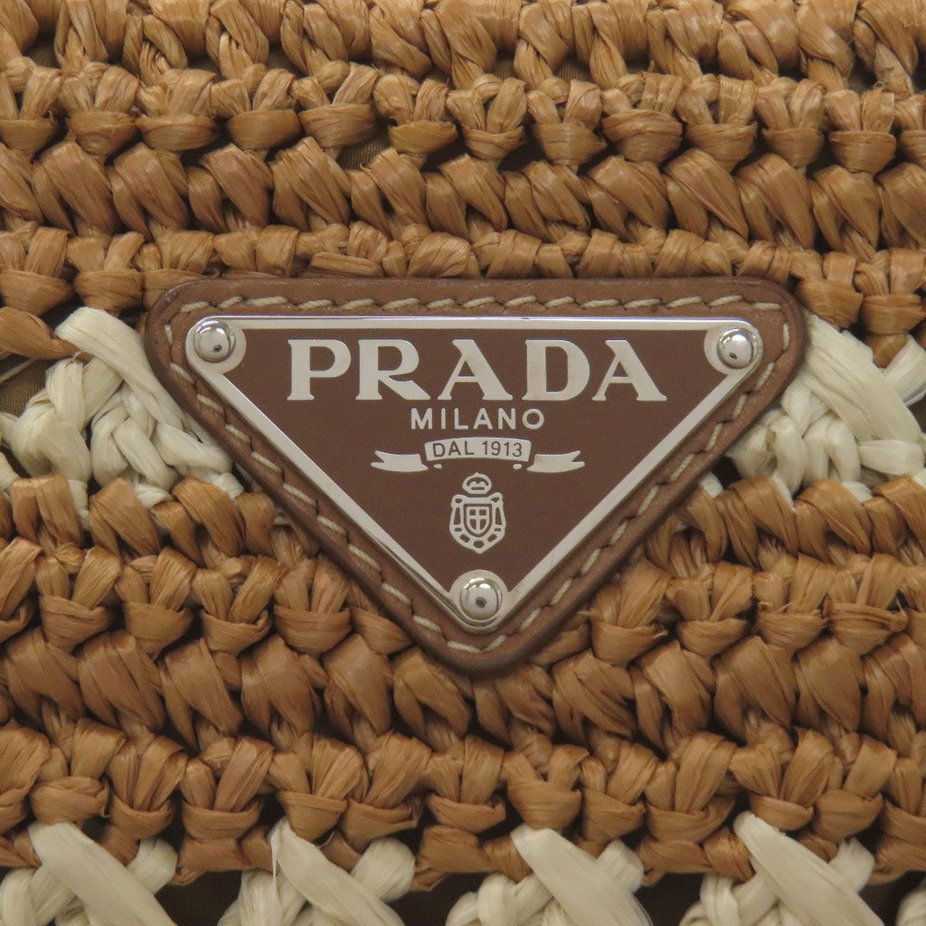 Prada Canapa Handbag Raffia — view 8