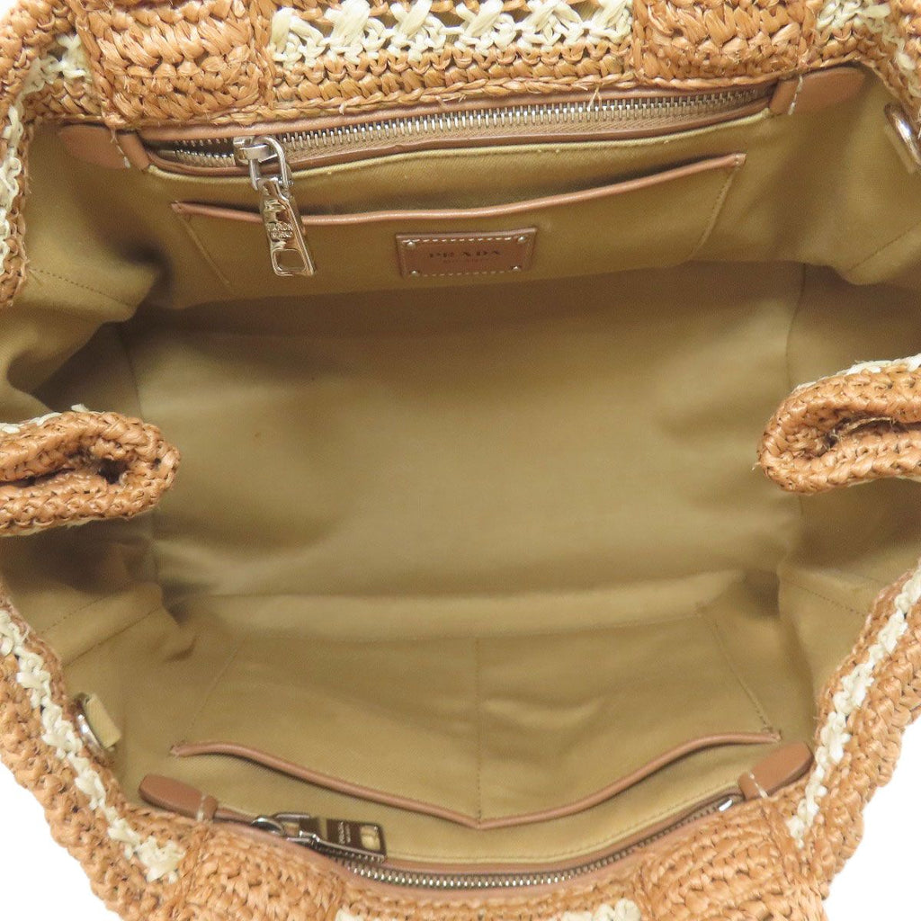 Prada Canapa Handbag Raffia — view 5