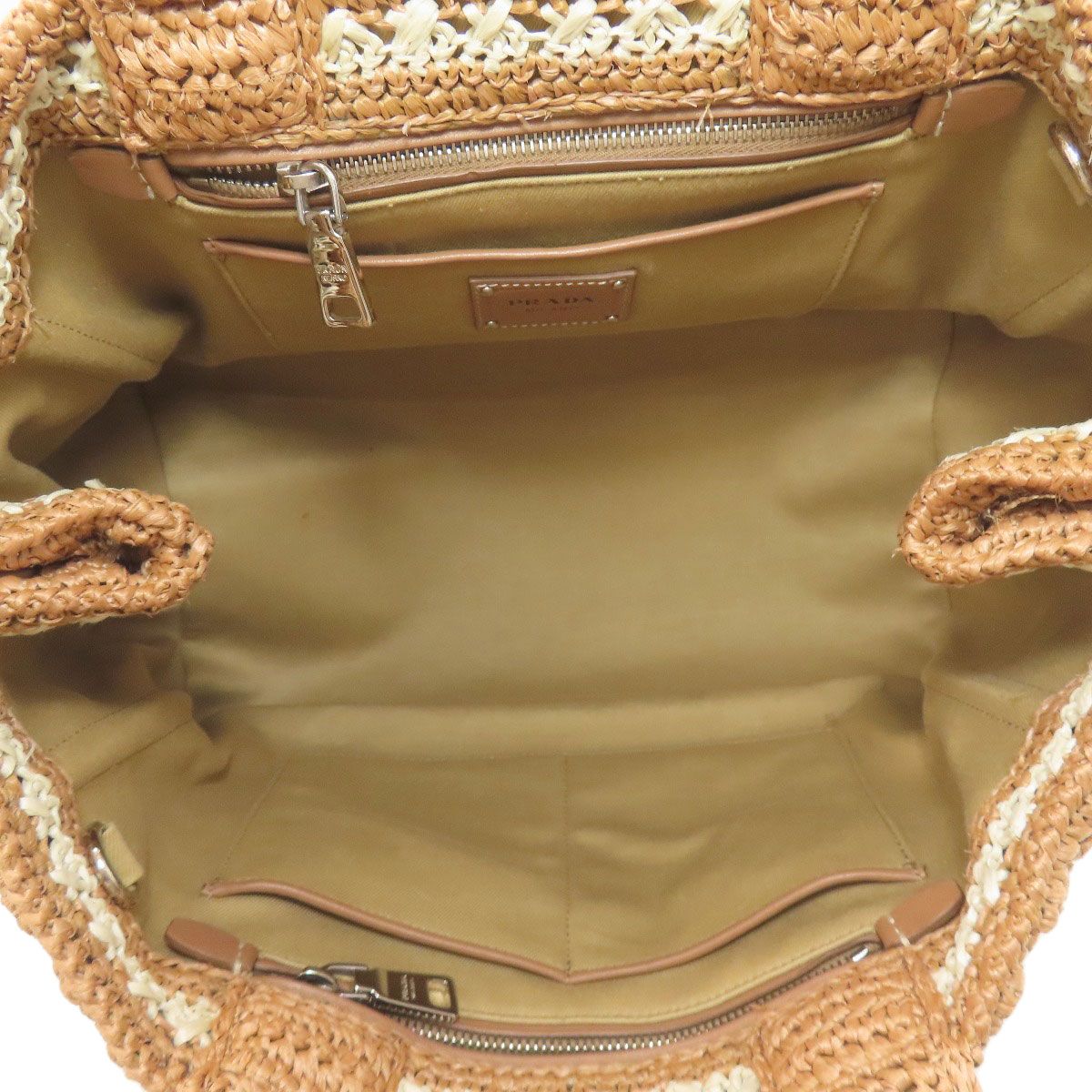 Prada Canapa Handbag Raffia — view 5