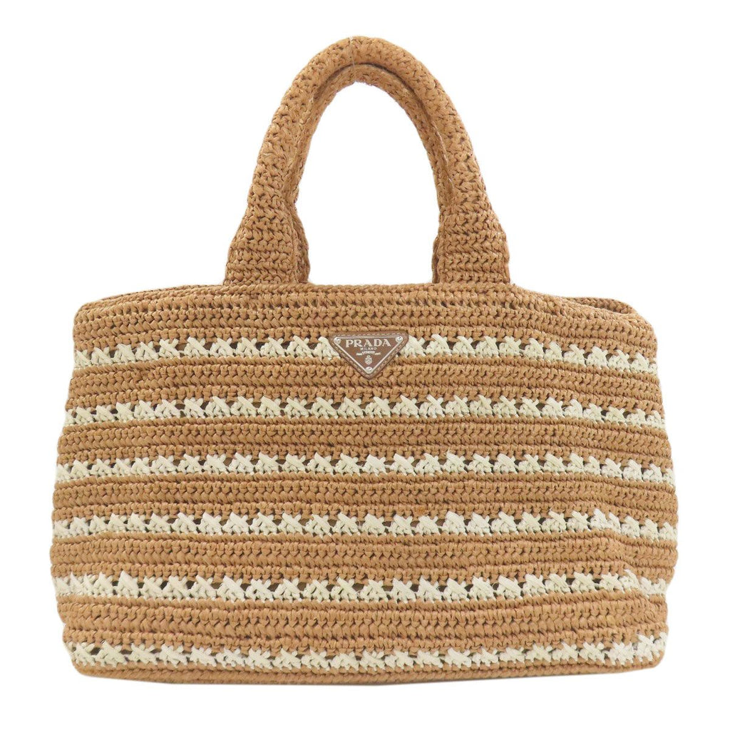 Prada Canapa Handbag Raffia