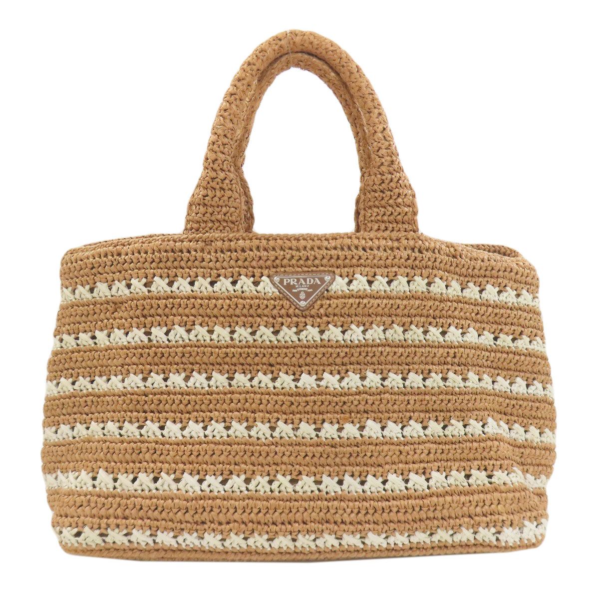 Prada Canapa Handbag Raffia