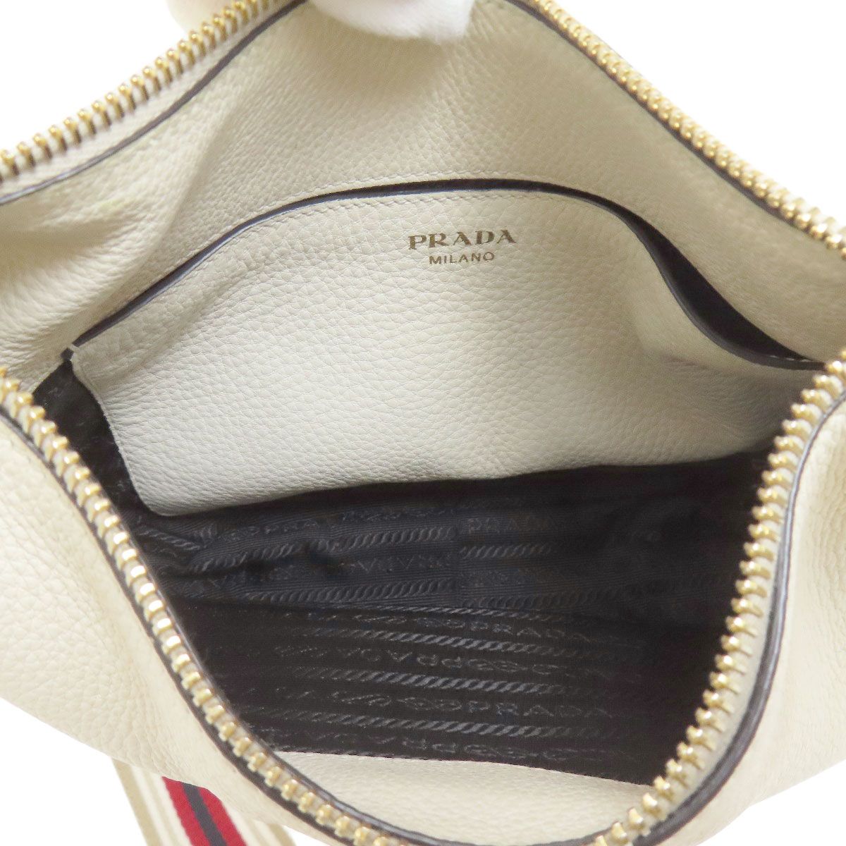 Prada Logo Shoulder Bag Calf — view 5