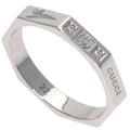 Gucci Octagonal Diamond Ring 18k White Gold