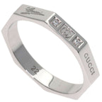 Gucci Octagonal Diamond Ring 18k White Gold