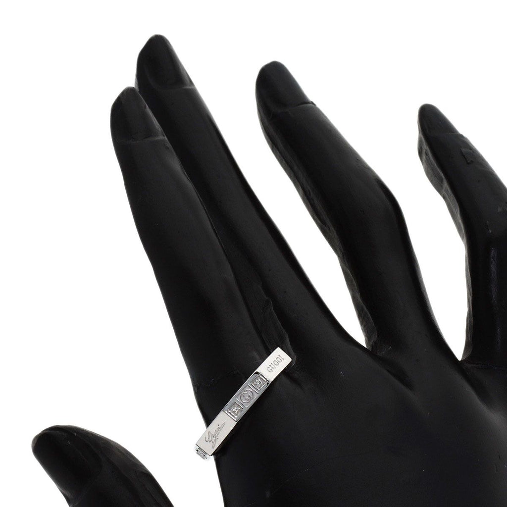 Gucci Octagonal Diamond Ring 18k White Gold — view 6