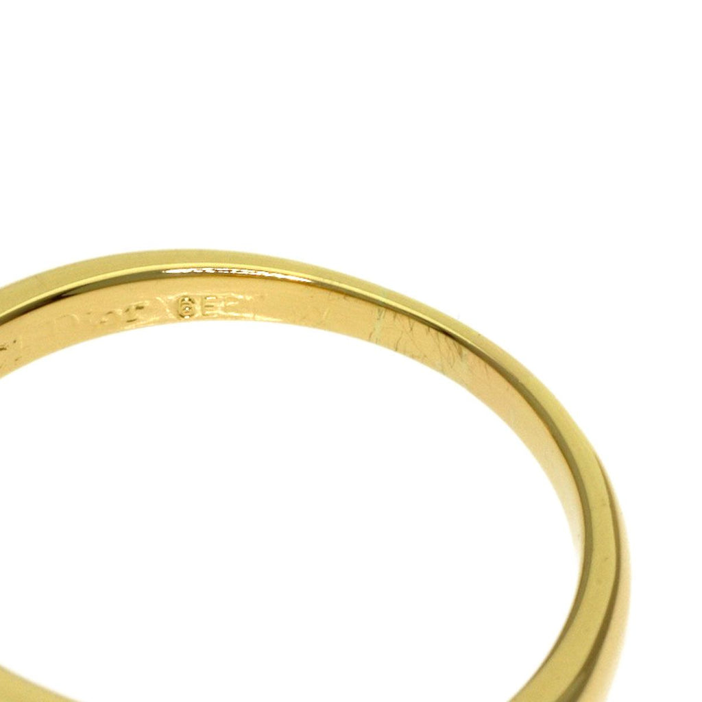 Dior Logo Diamond Ring 18k Yellow Gold — view 7