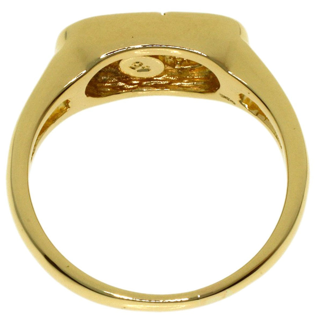 Dior Logo Diamond Ring 18k Yellow Gold — view 4