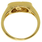 Dior Logo Diamond Ring 18k Yellow Gold — view 4