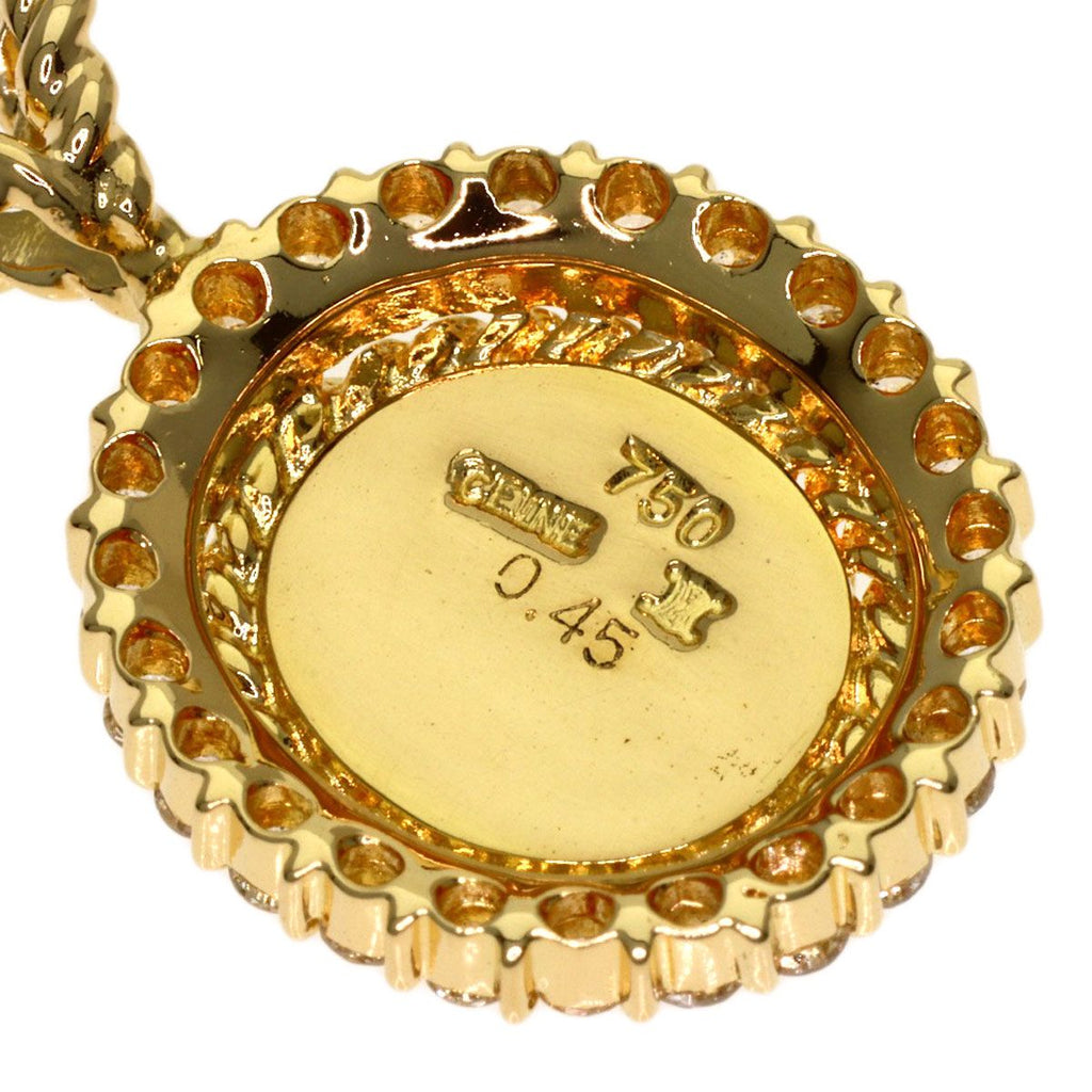 Celine Triomphe Diamond Pendant 18k Yellow Gold — view 4