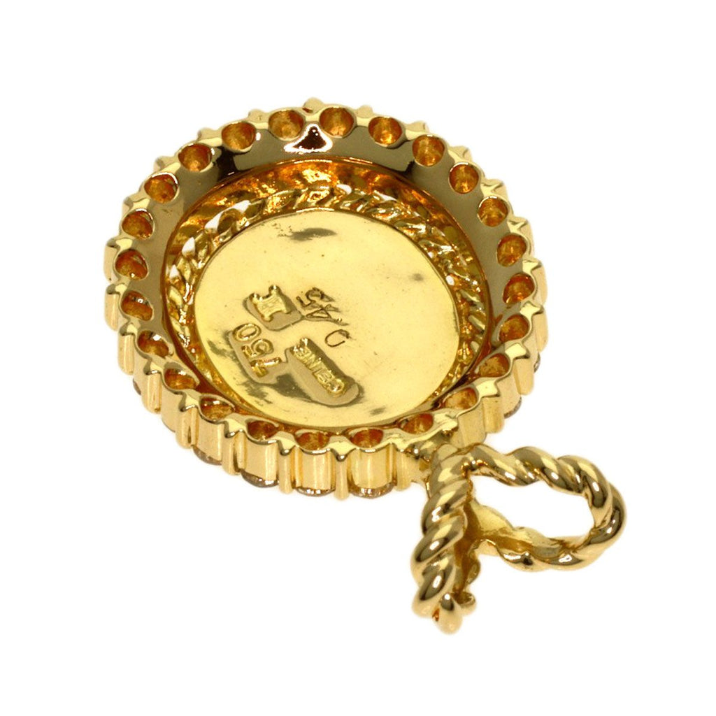 Celine Triomphe Diamond Pendant 18k Yellow Gold — view 2