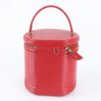 Louis Vuitton Epi Cannes Castilian Red Vanity Leather Handbag Tote — view 3
