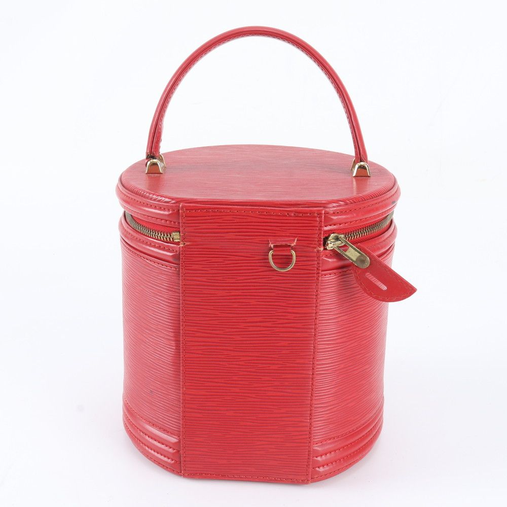 Louis Vuitton Epi Cannes Castilian Red Vanity Leather Handbag Tote — view 3