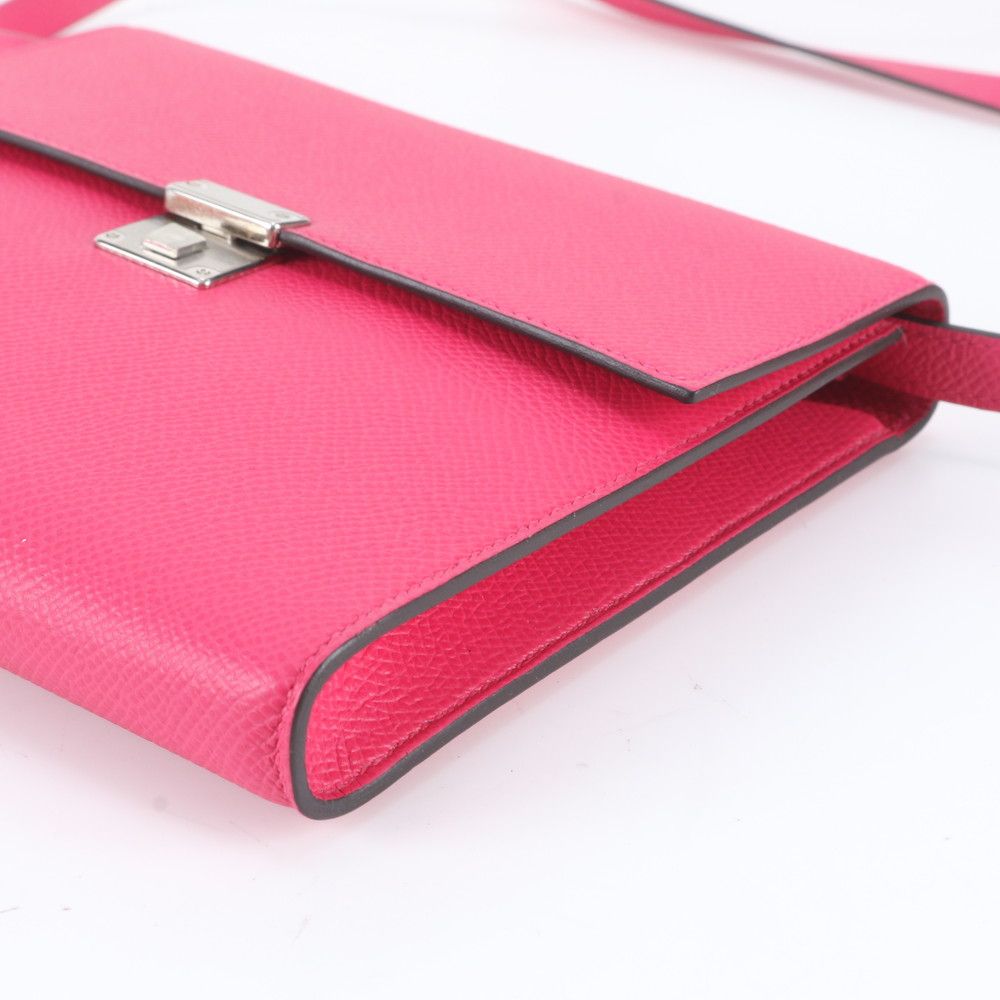 Hermes Click 16 Verso Leather 2-Way Shoulder Bag Crossbody Clutch — view 4