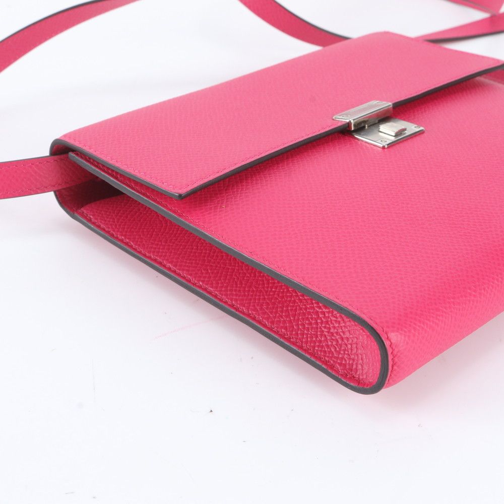 Hermes Click 16 Verso Leather 2-Way Shoulder Bag Crossbody Clutch — view 5