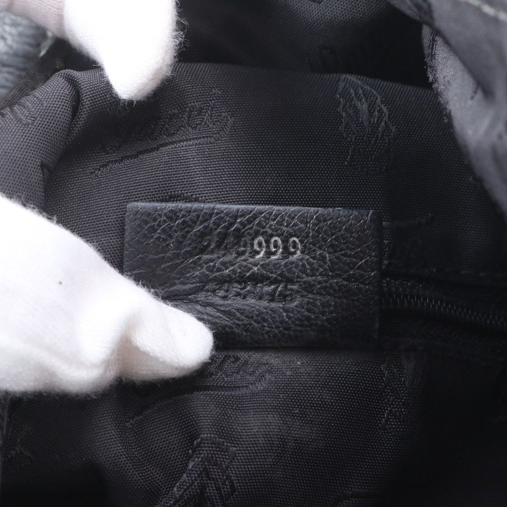 Gucci Guccissima Leather Tote Shoulder Hand Black — view 9