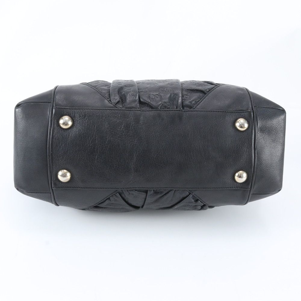 Gucci Guccissima Leather Tote Shoulder Hand Black — view 5