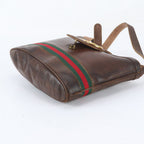 Gucci Sherry Line Interlocking Leather Shoulder Bag Hand Brown — view 4