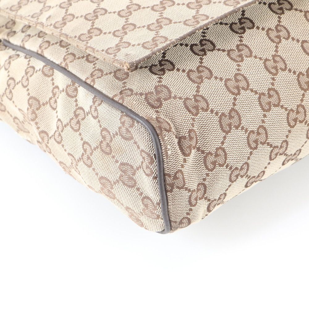 Gucci GG Canvas Leather Shoulder Bag Crossbody Messenger Business — view 5