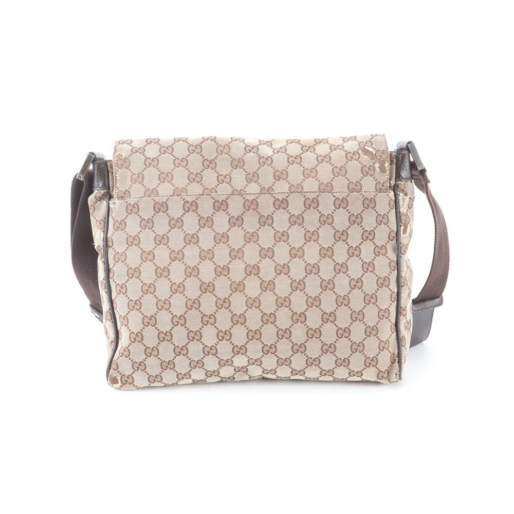 Gucci GG Canvas Leather Shoulder Bag Crossbody Messenger Business — view 3