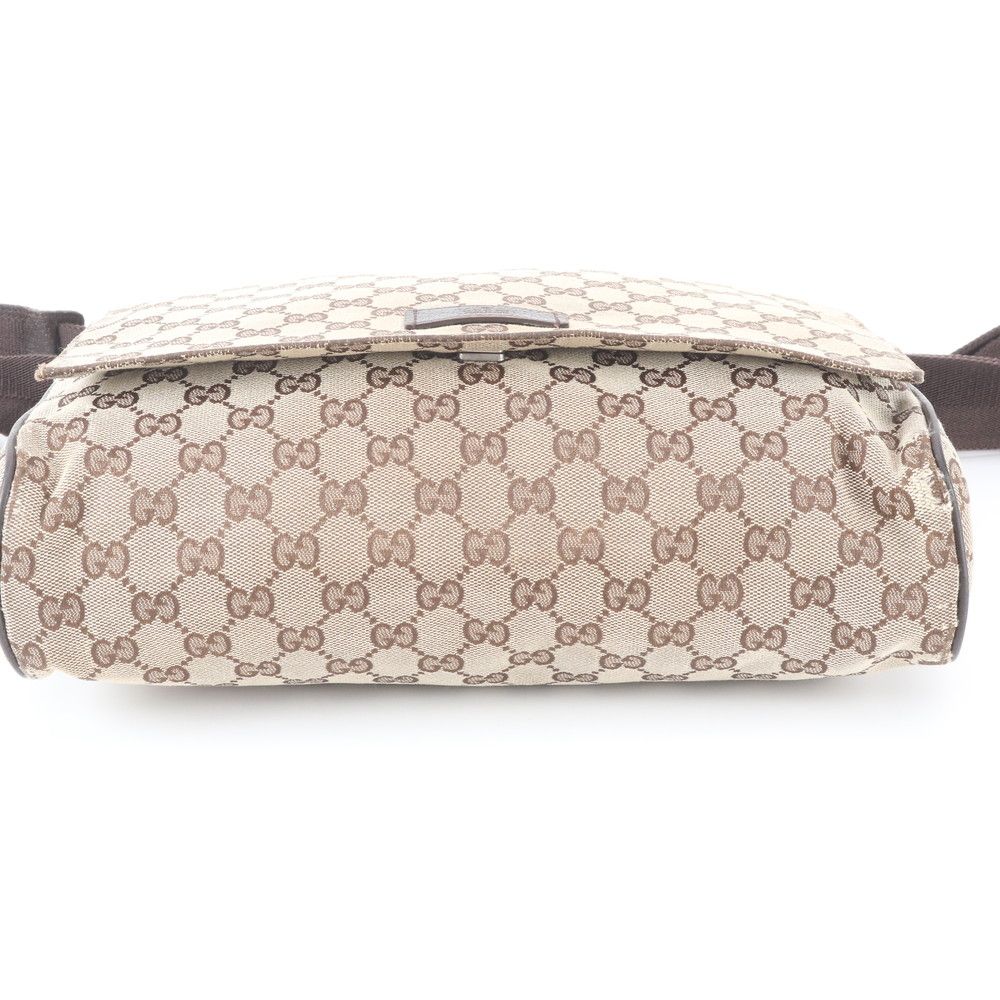 Gucci GG Canvas Leather Shoulder Bag Crossbody Messenger Business — view 6