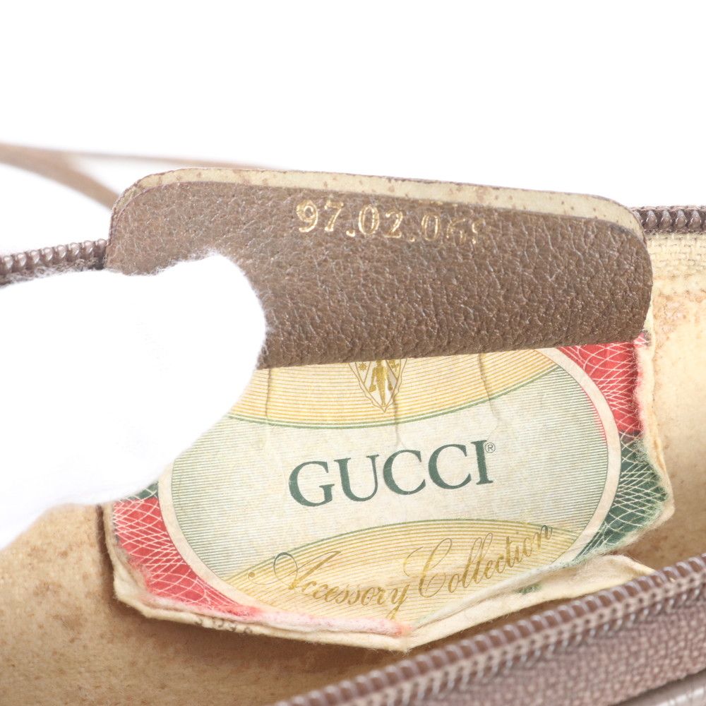 Gucci Vintage GG Supreme Leather Shoulder Bag Crossbody Hand Tote — view 9