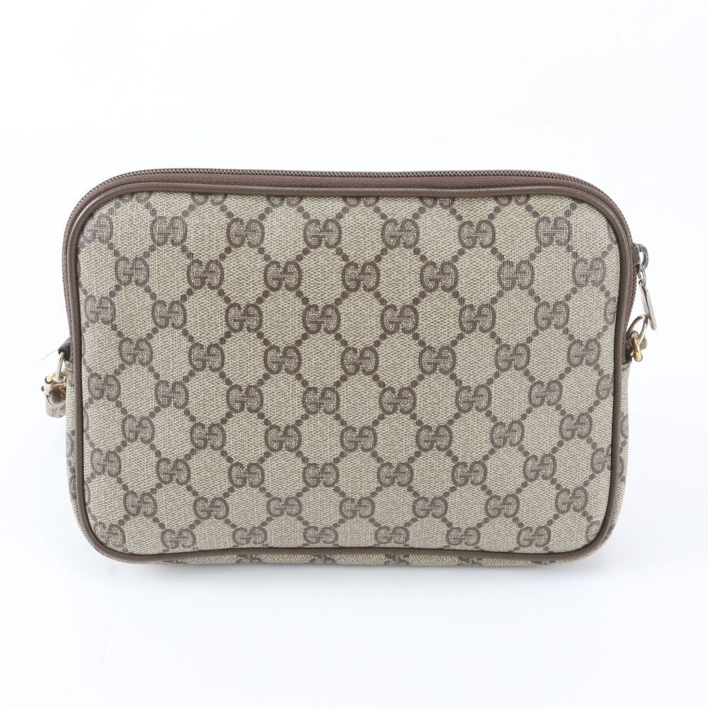 Gucci Vintage GG Supreme Leather Shoulder Bag Crossbody Hand Tote — view 3